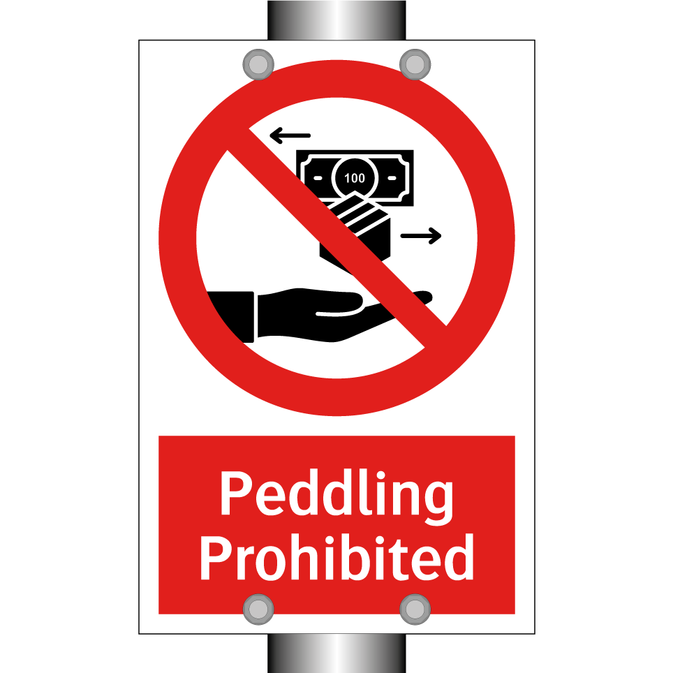 Peddling Prohibited