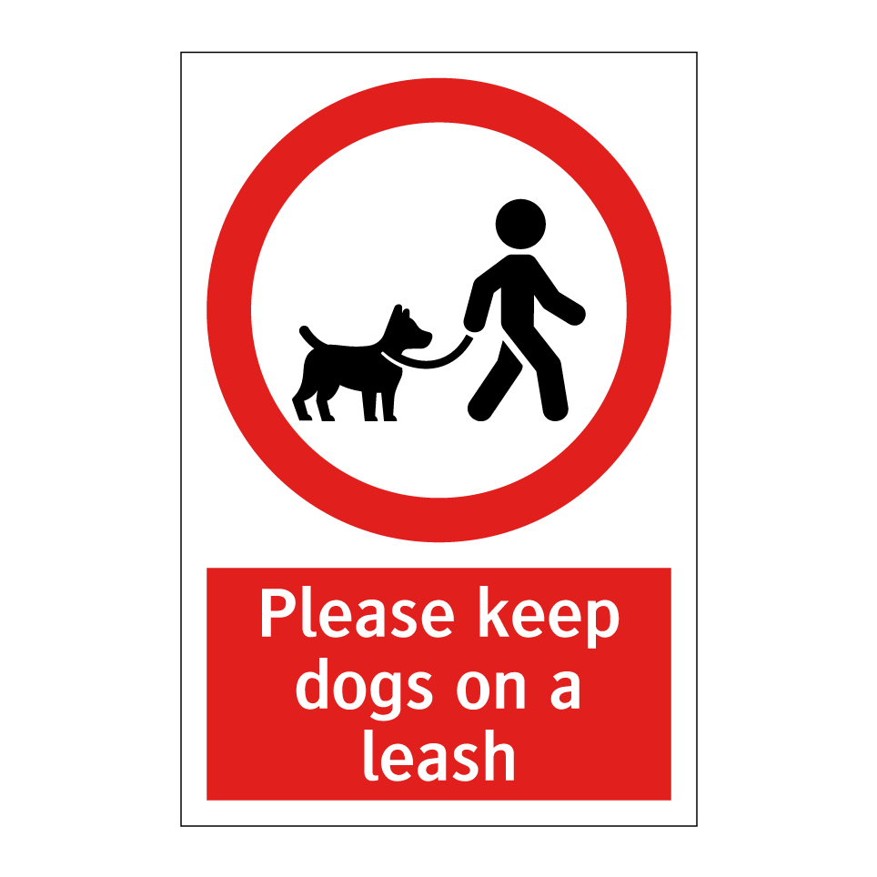 Please keep dogs on a leash