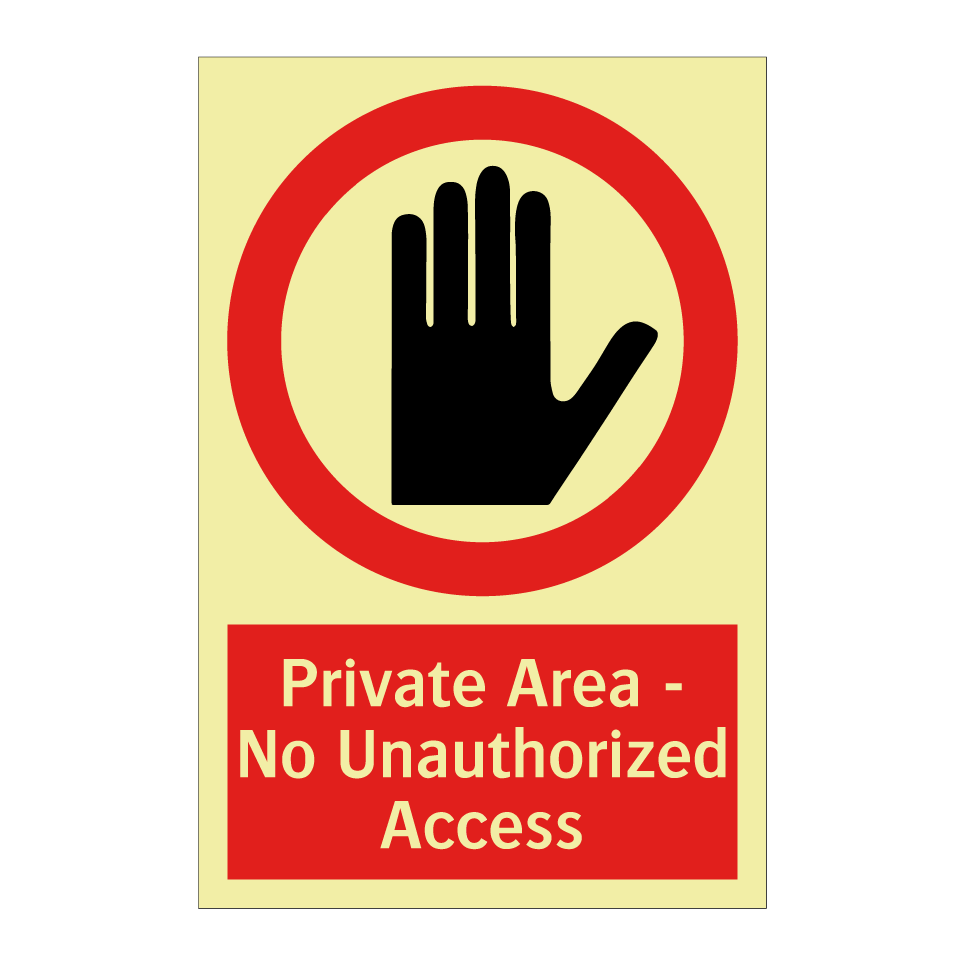 Private Area - No Unauthorized Access