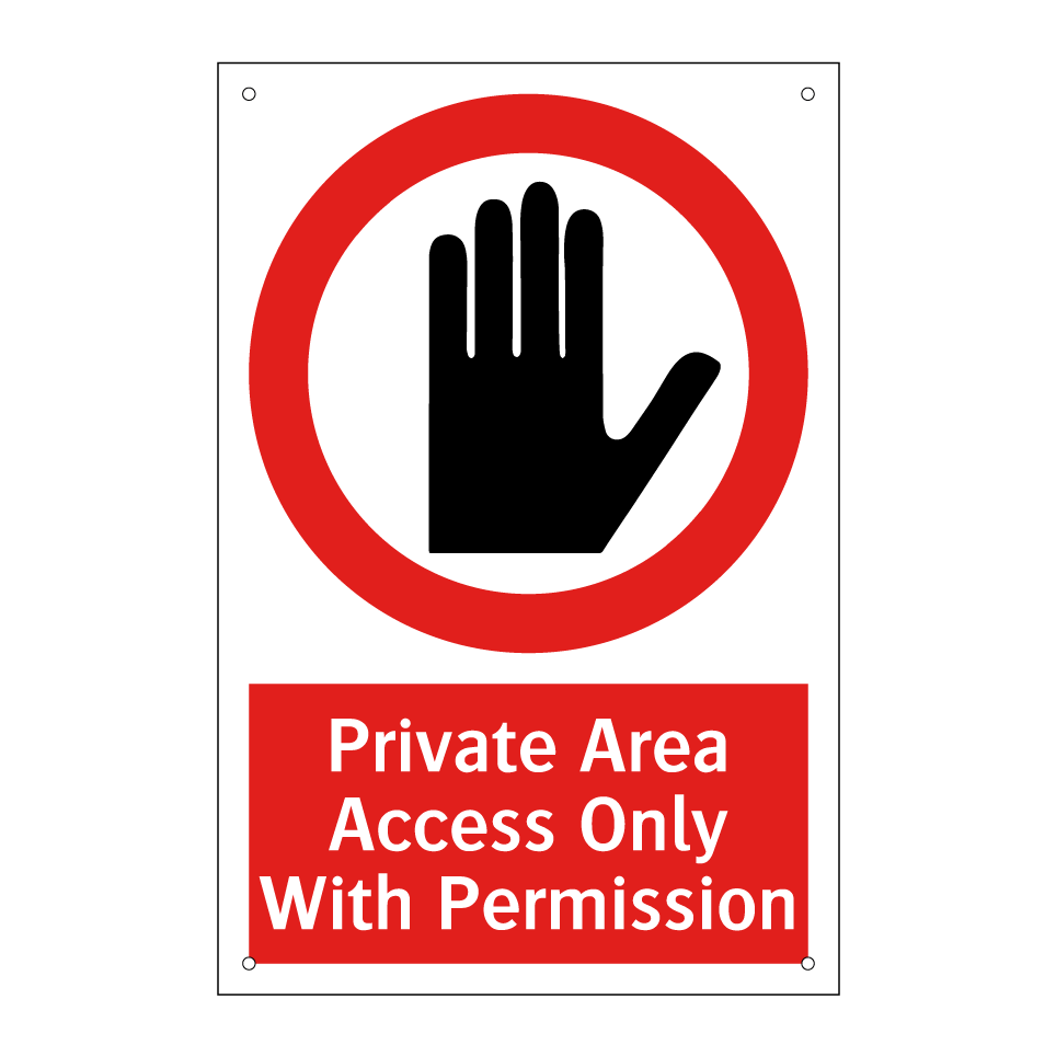 Private Area Access Only With Permission