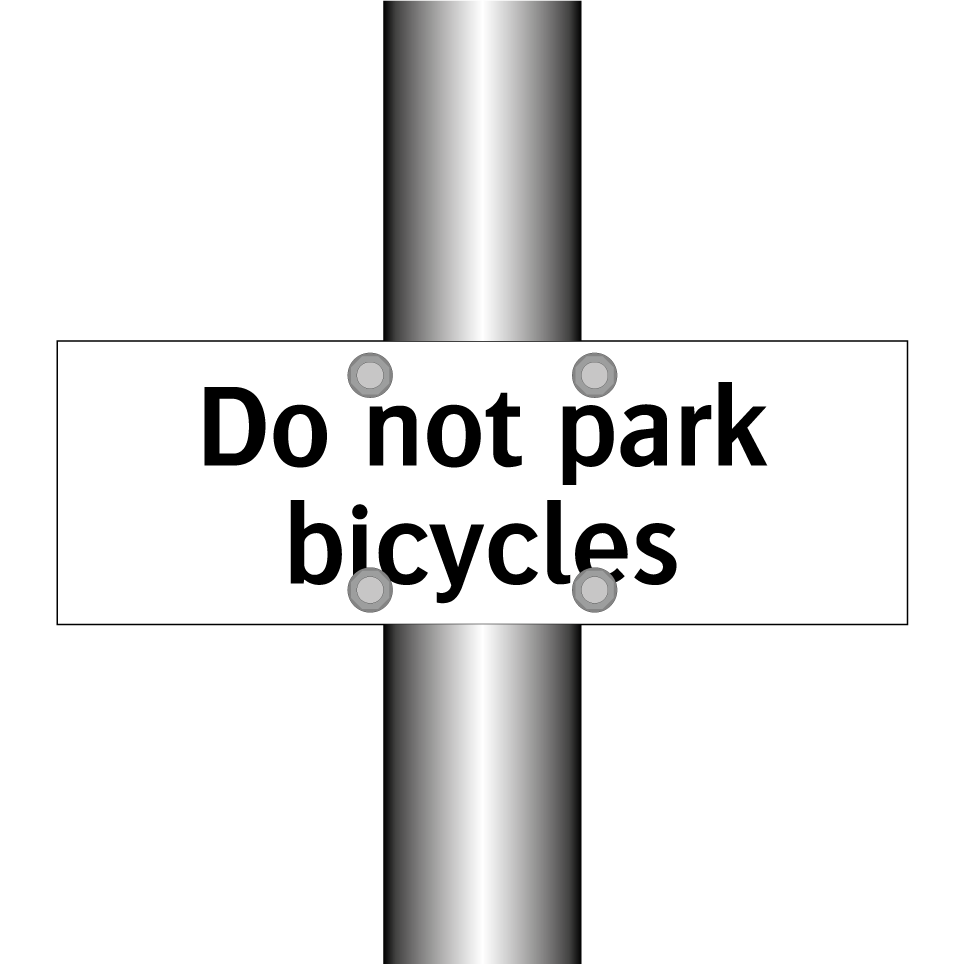 Do not park bicycles