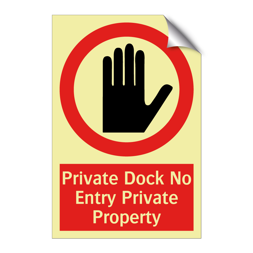 Private Dock No Entry Private Property
