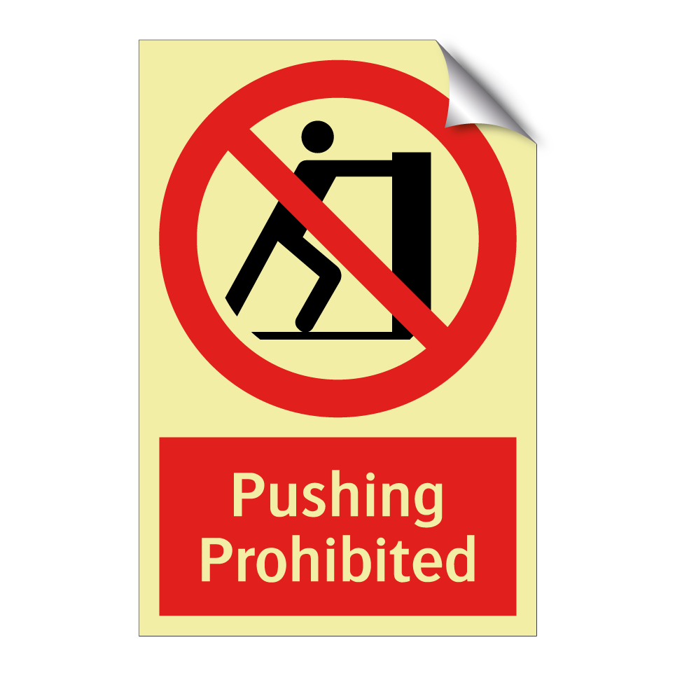 Pushing Prohibited