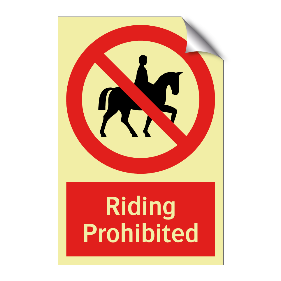 Riding Prohibited