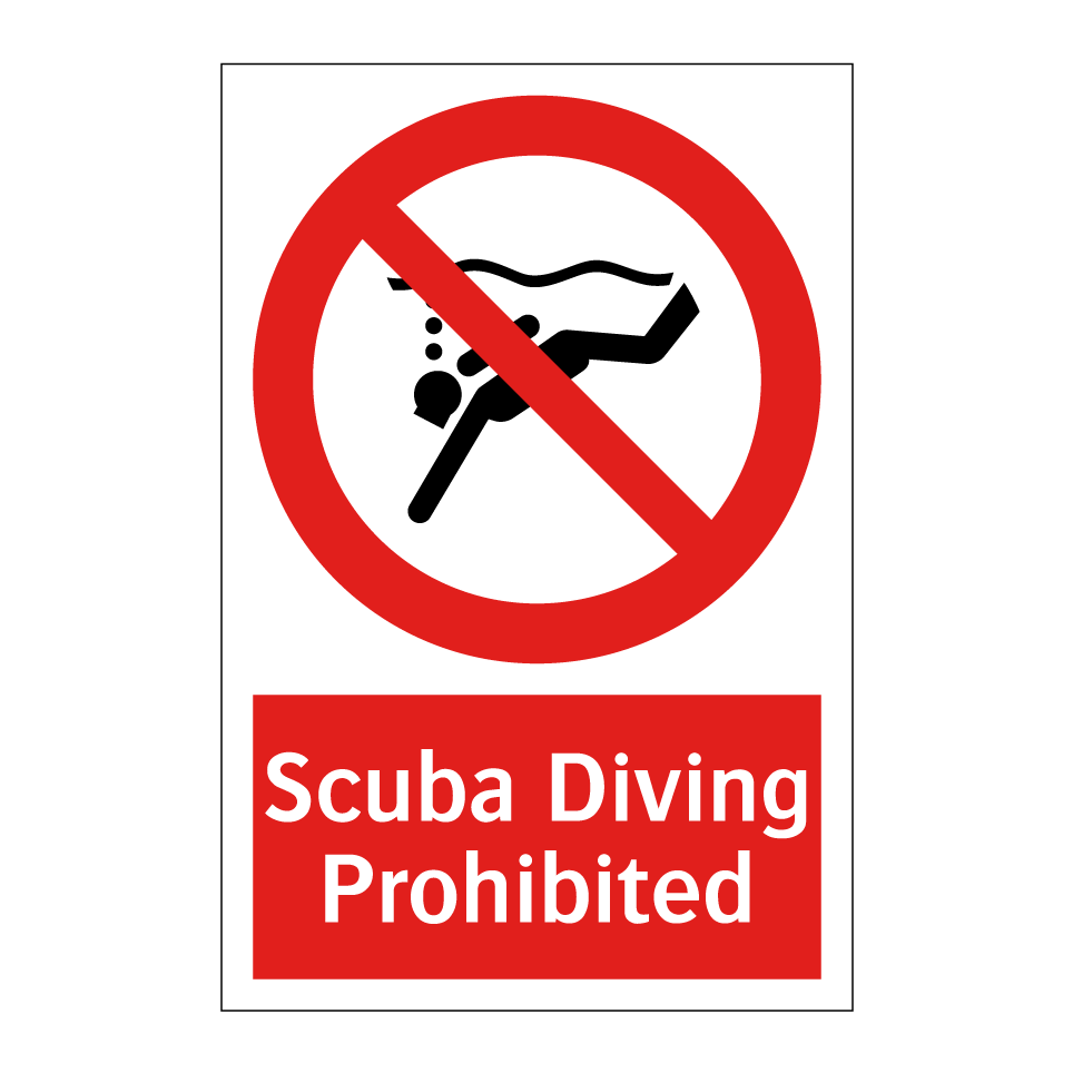 Scuba Diving Prohibited