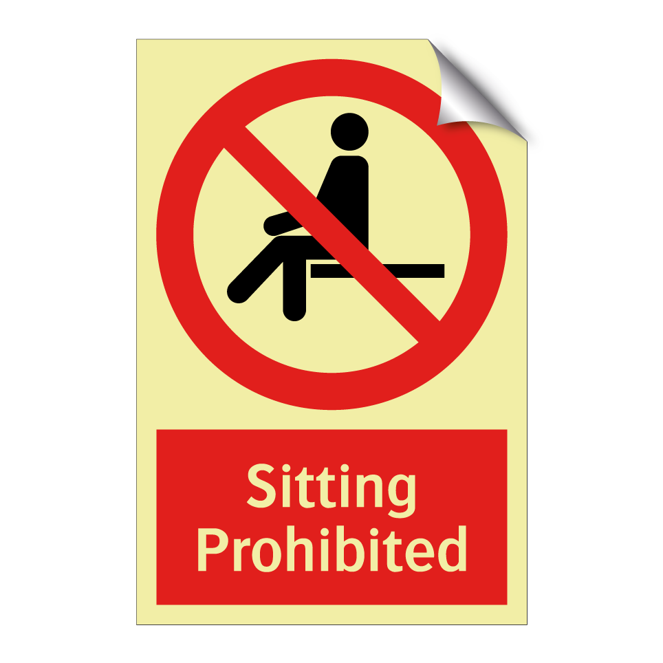 Sitting Prohibited