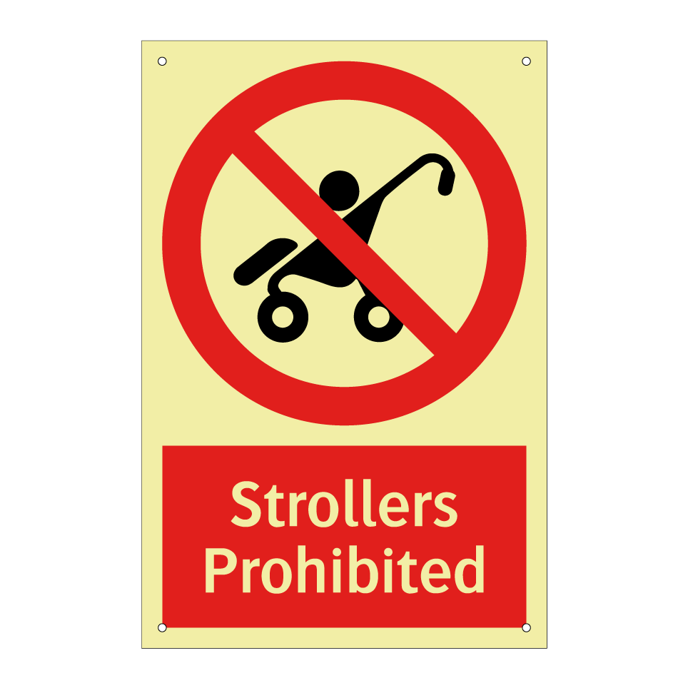 Strollers Prohibited