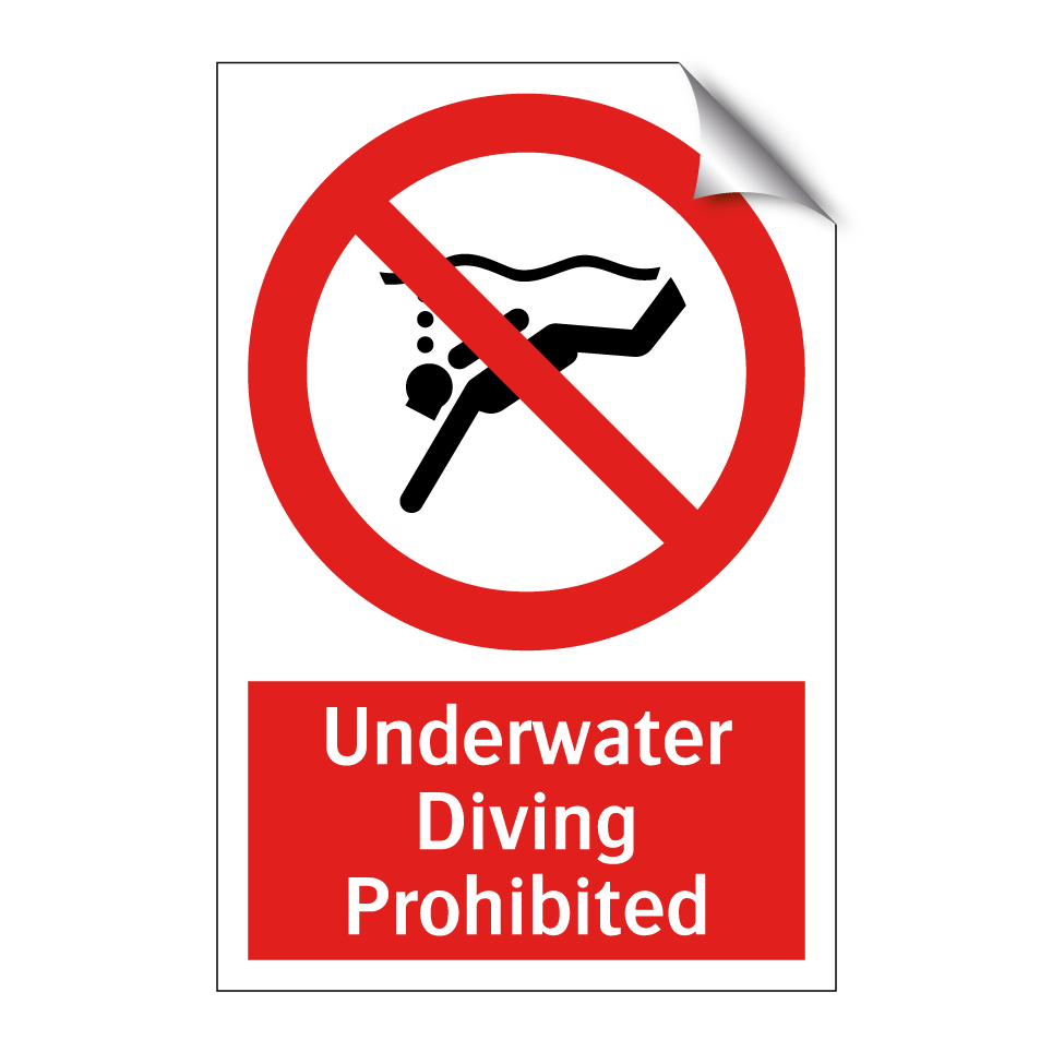 Underwater Diving Prohibited
