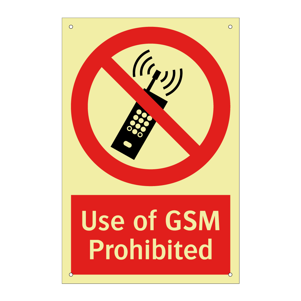 Use of GSM Prohibited