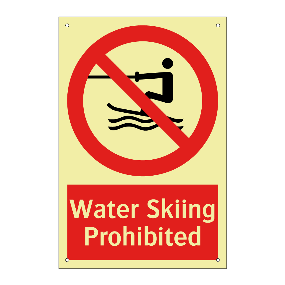 Water Skiing Prohibited
