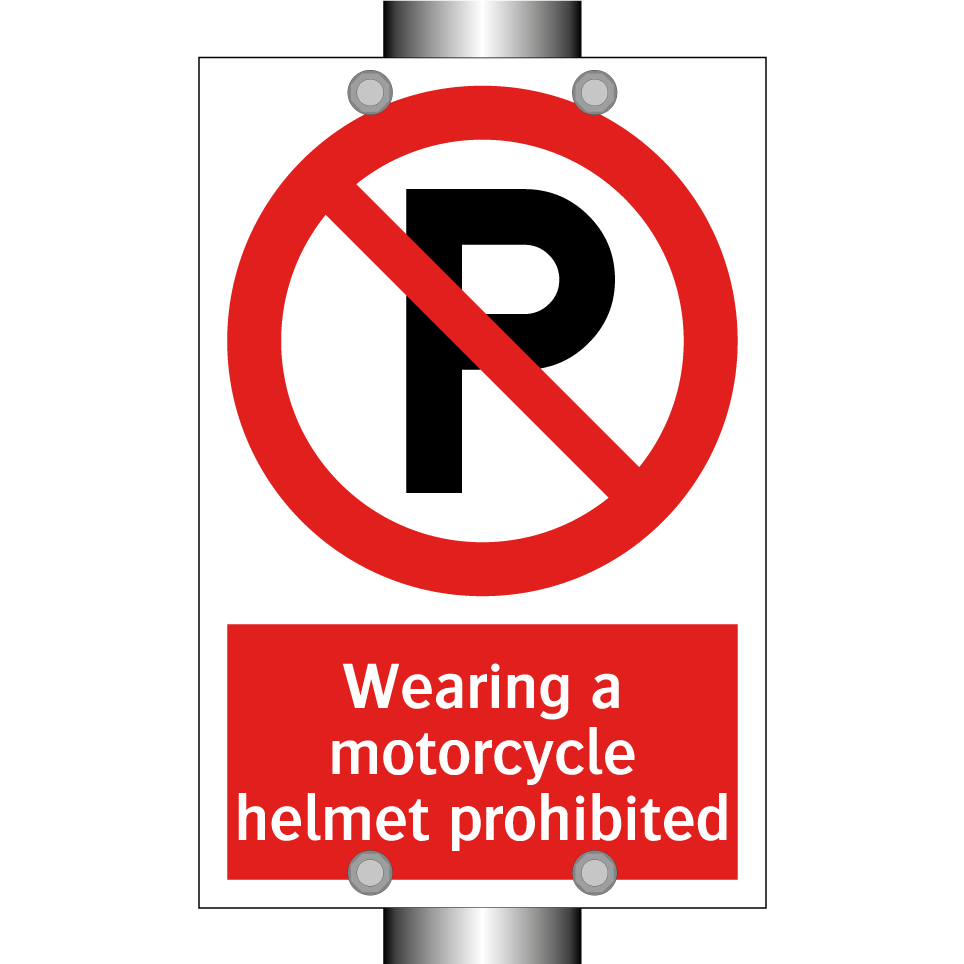 Wearing a motorcycle helmet prohibited