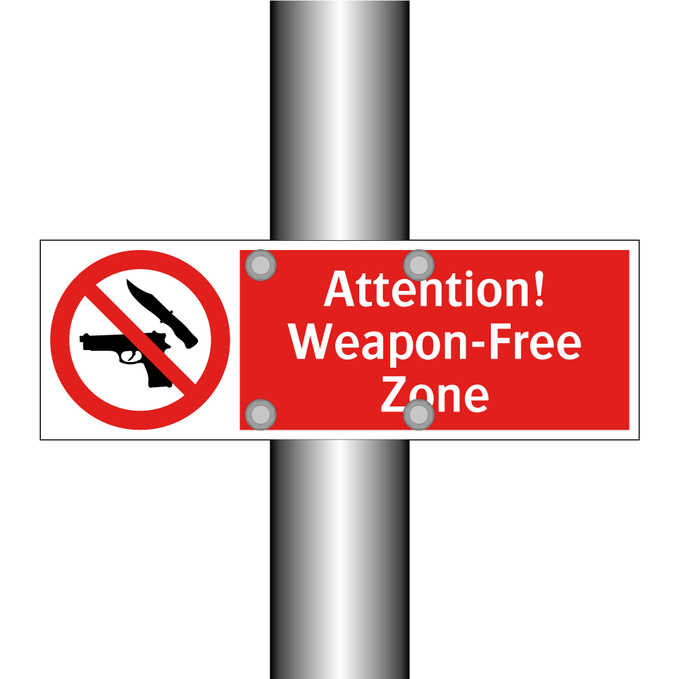Attention! Weapon-Free Zone