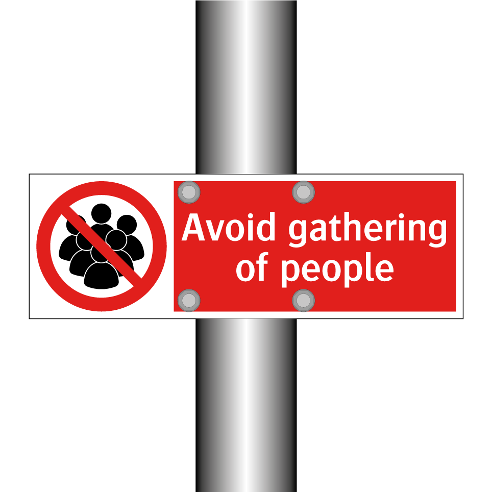 Avoid gathering of people