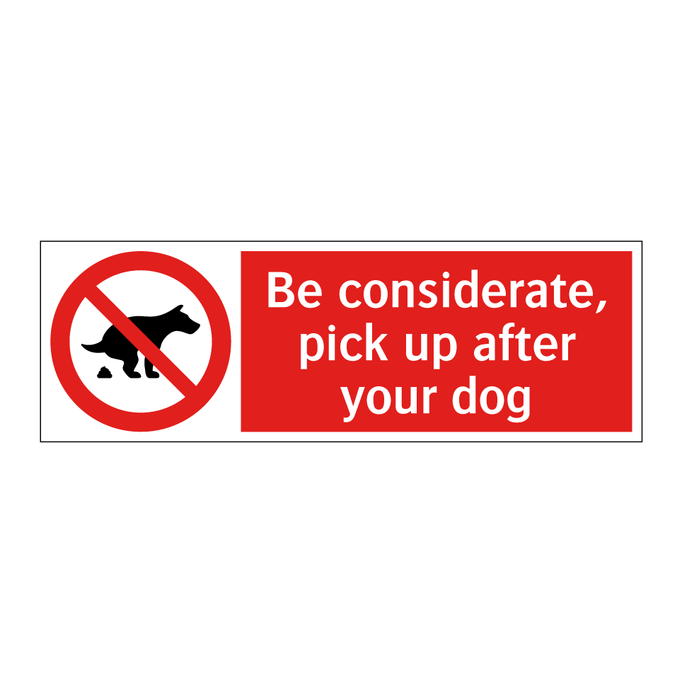 Be considerate, pick up after your dog