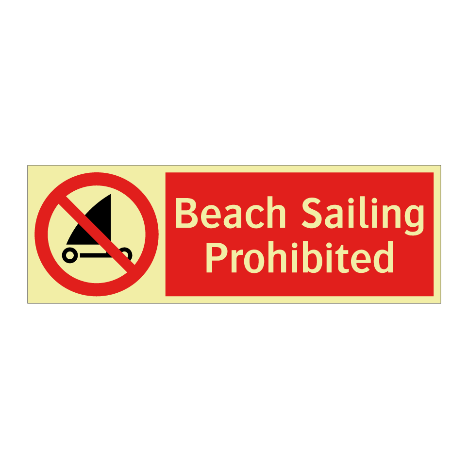 Beach Sailing Prohibited