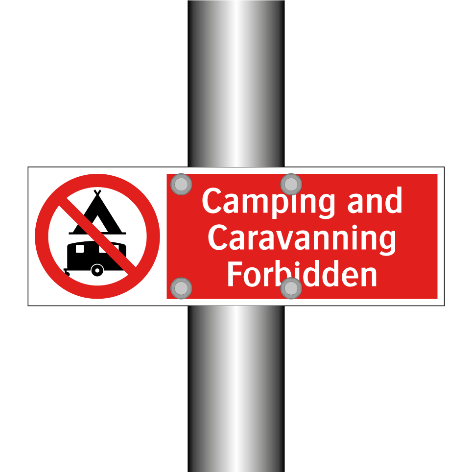 Camping and Caravanning Forbidden