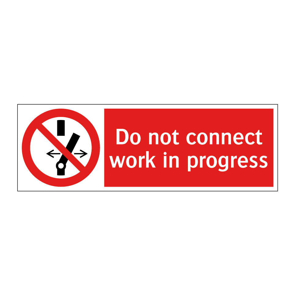 Do not connect work in progress