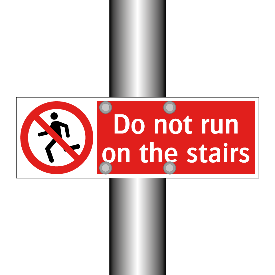 Do not run on the stairs