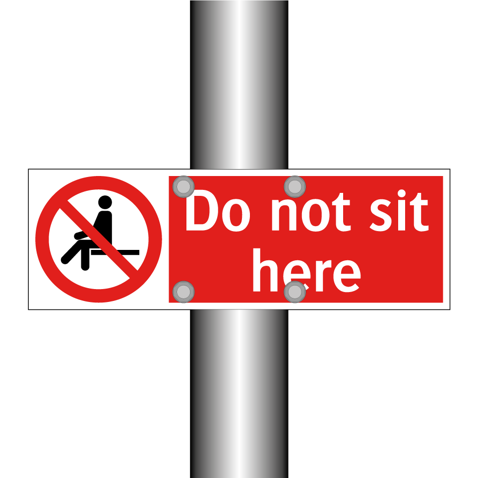 Do not sit here