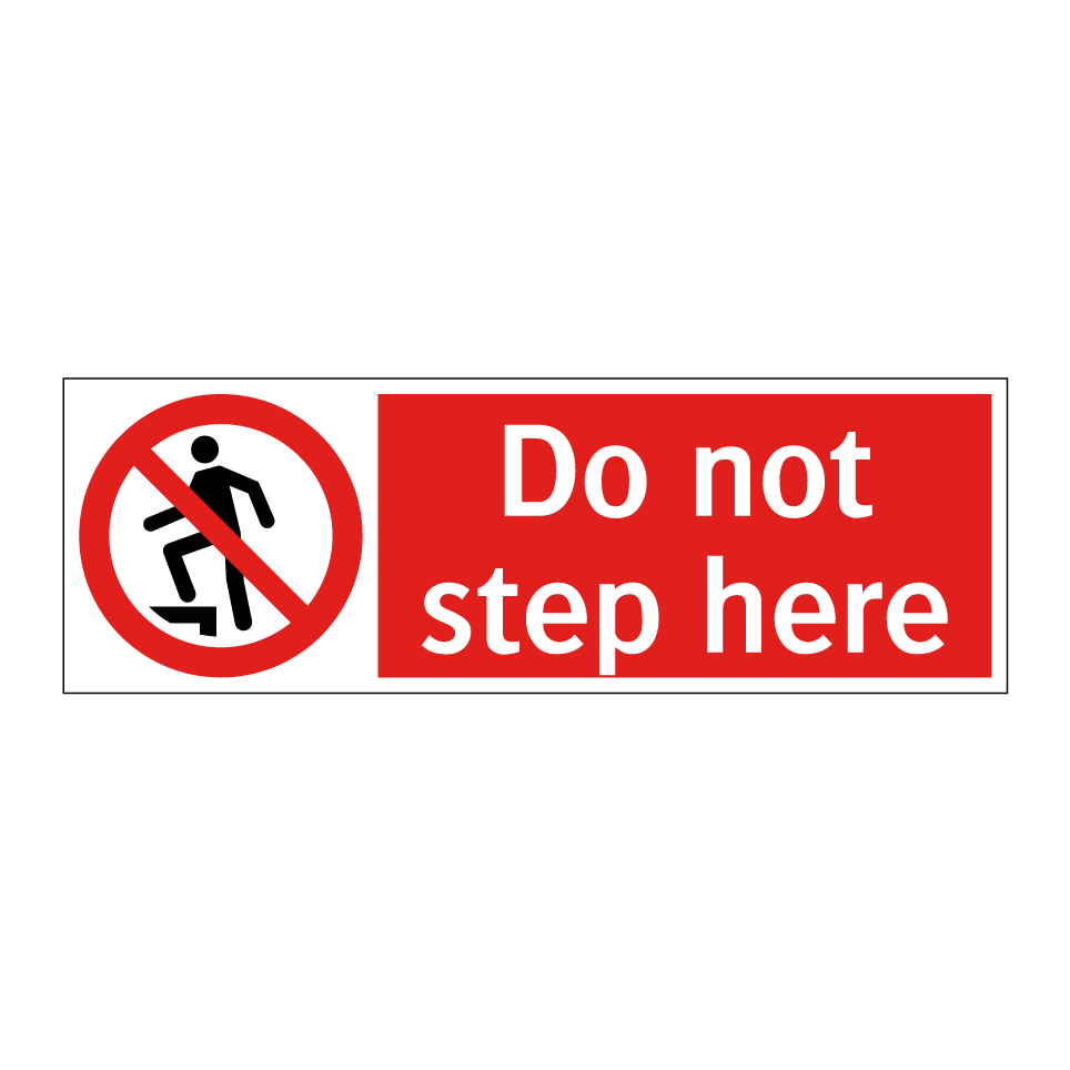 Do not step here