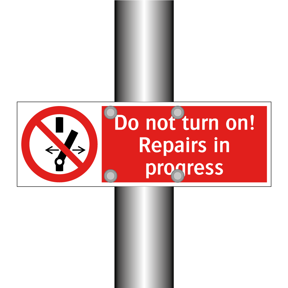 Do not turn on! Repairs in progress
