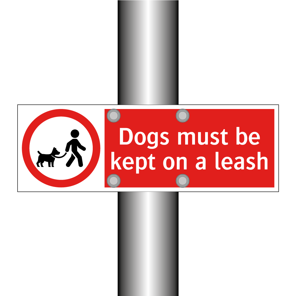 Dogs must be kept on a leash