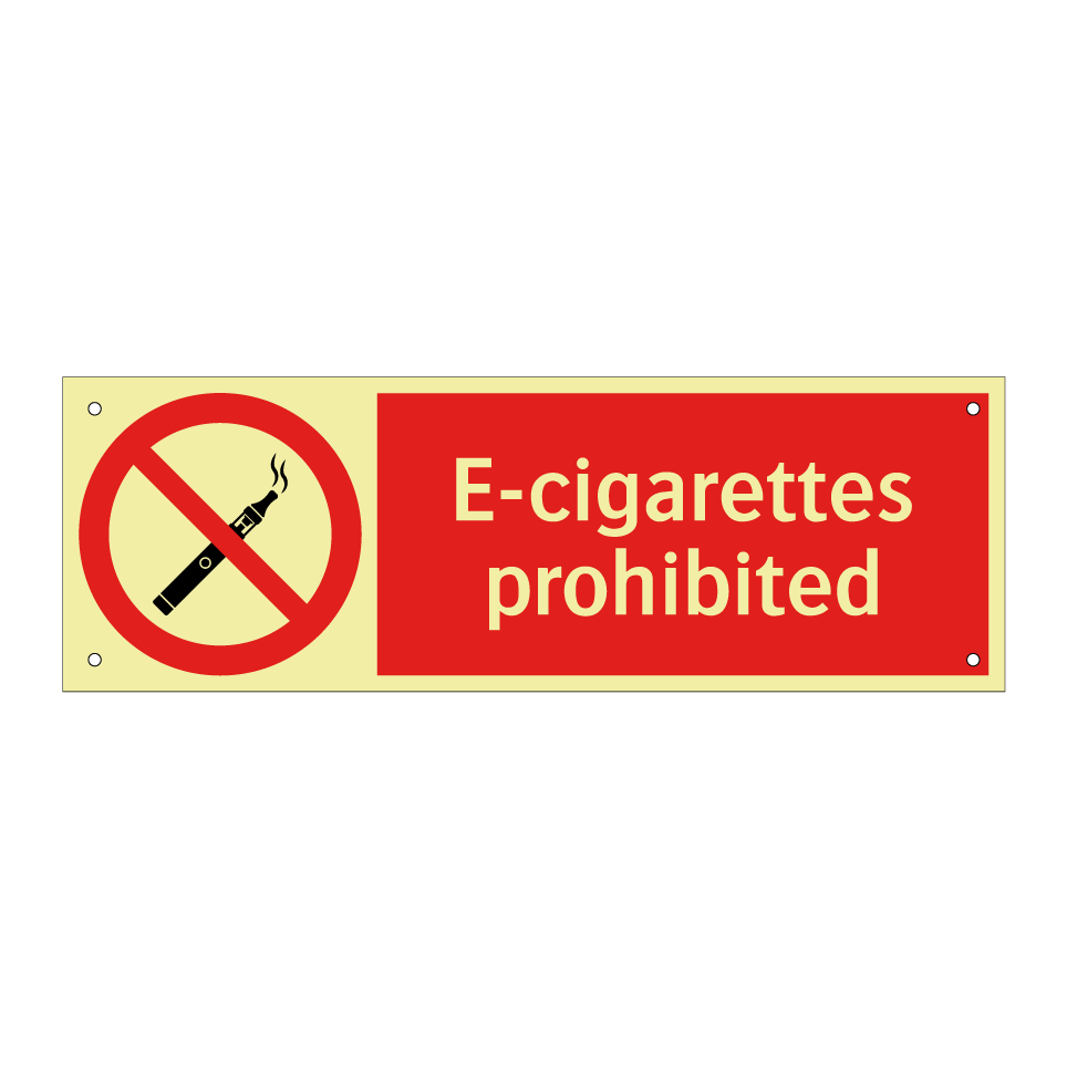 E-cigarettes prohibited