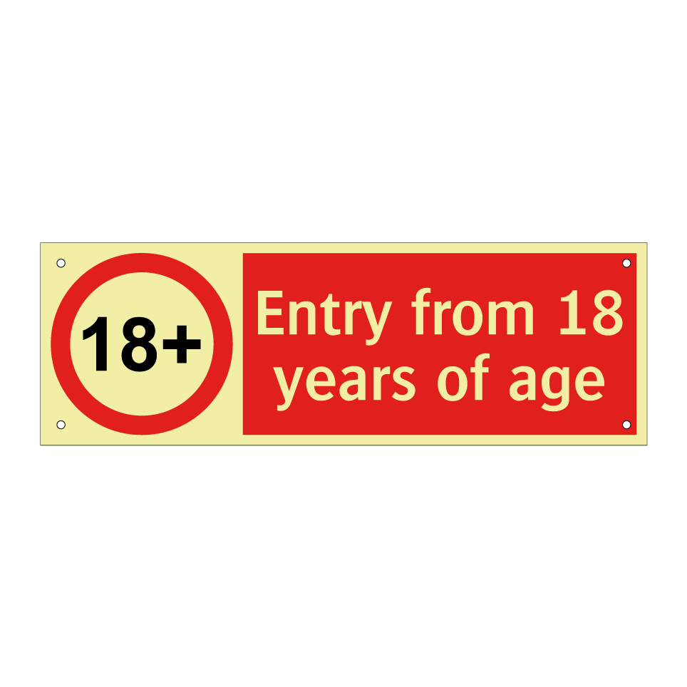 Entry from 18 years of age