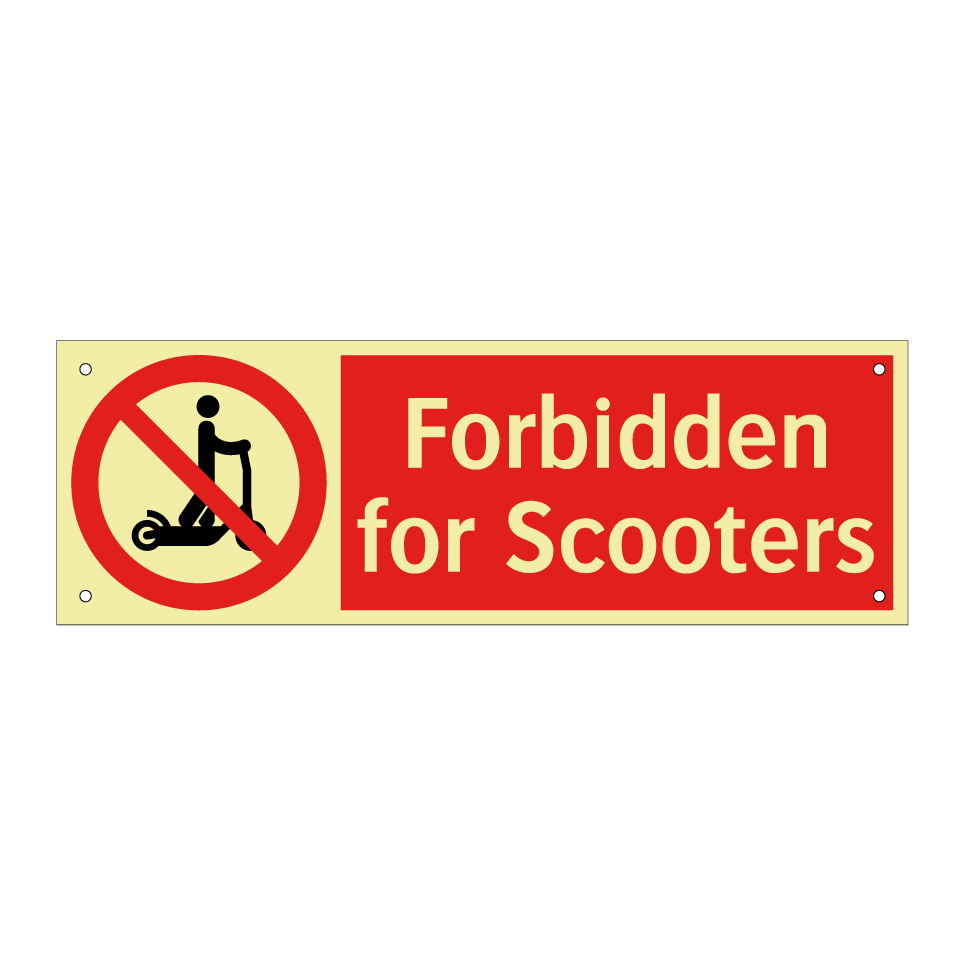 Forbidden for Scooters