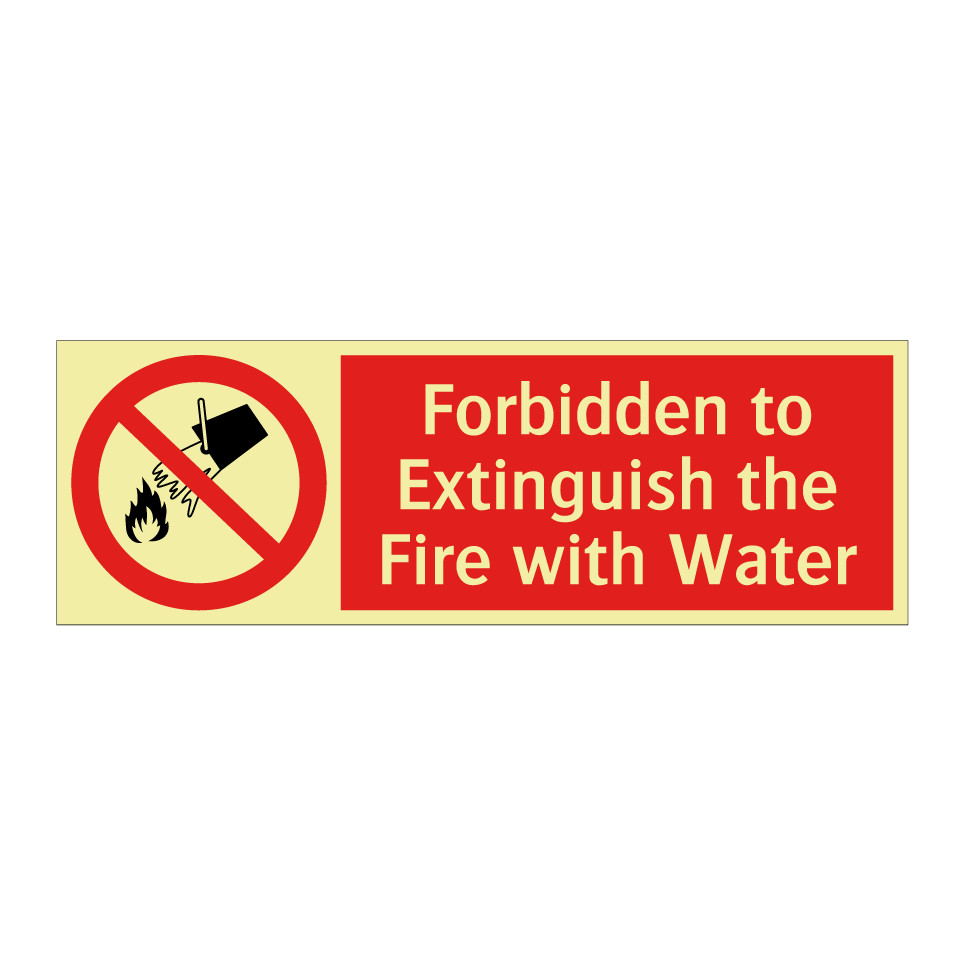 Forbidden to Extinguish the Fire with Water