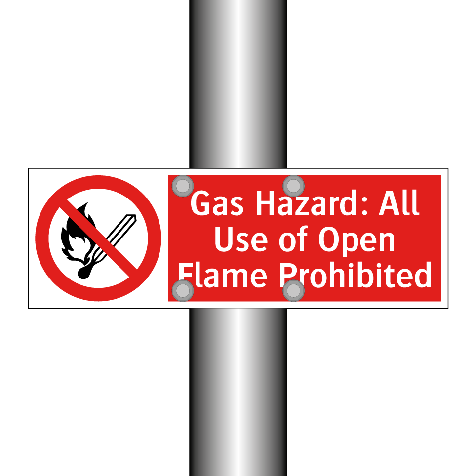 Gas Hazard: All Use of Open Flame Prohibited