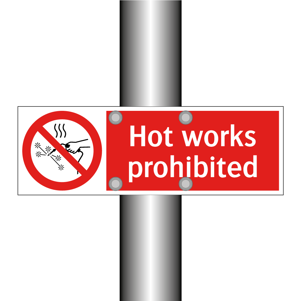 Hot works prohibited