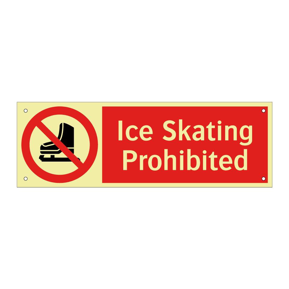 Ice Skating Prohibited