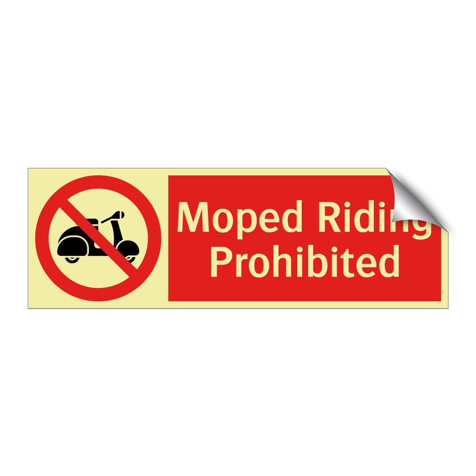 Moped Riding Prohibited