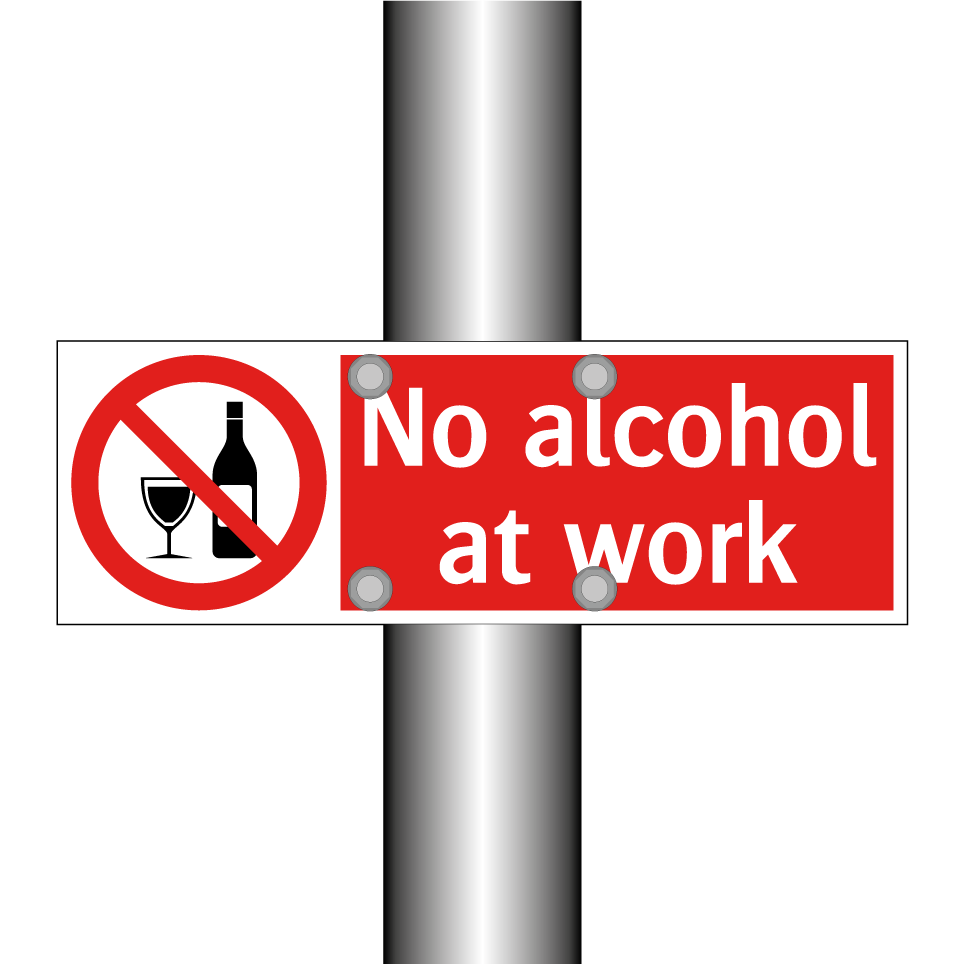 No alcohol at work