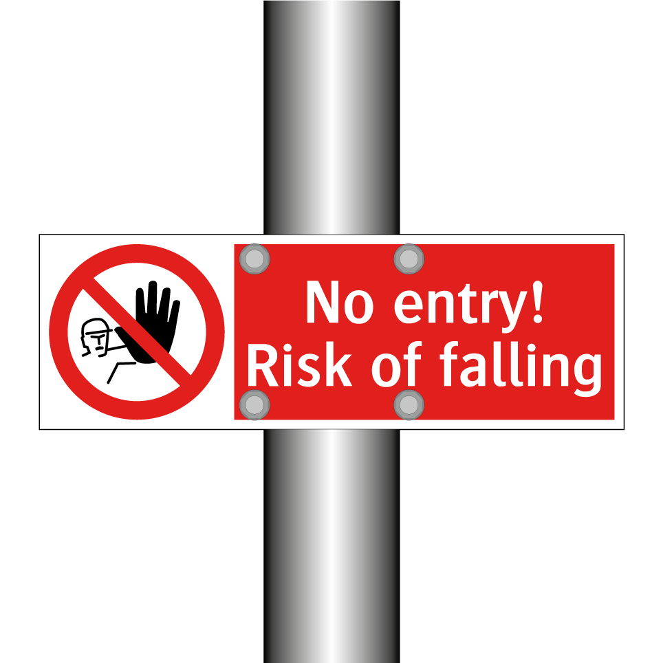 No entry! Risk of falling