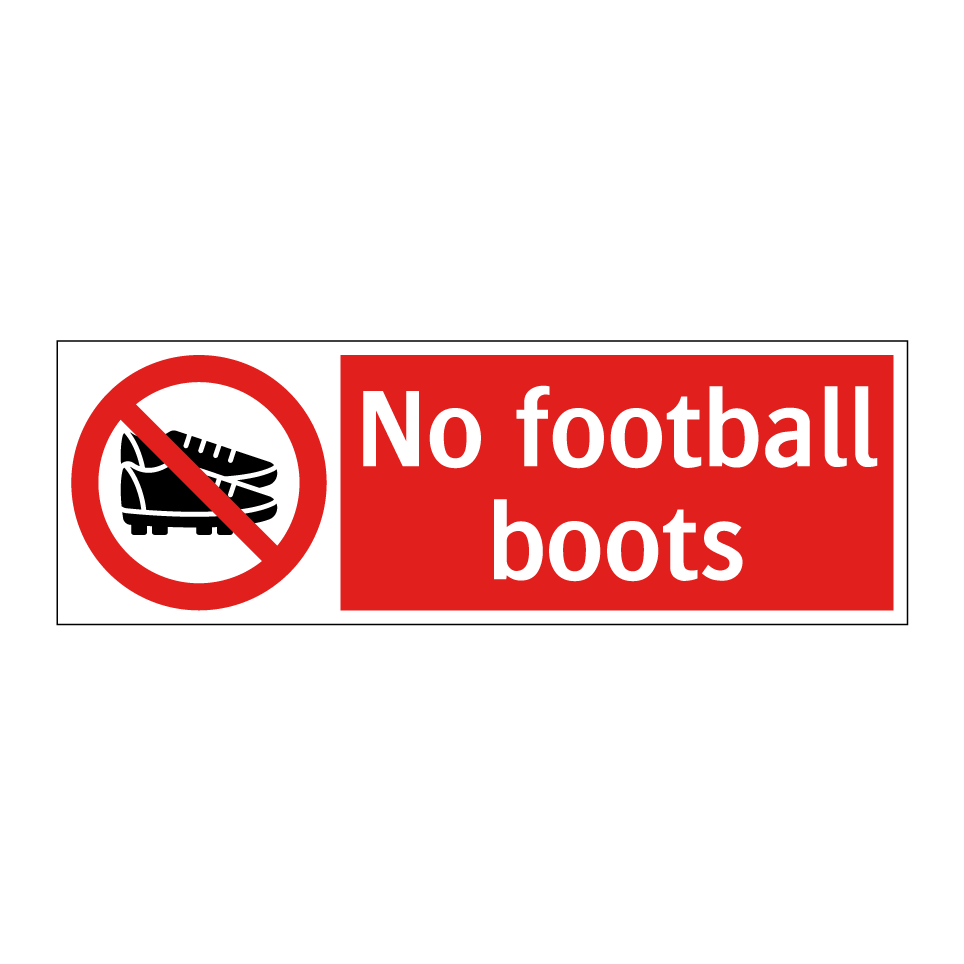 No football boots