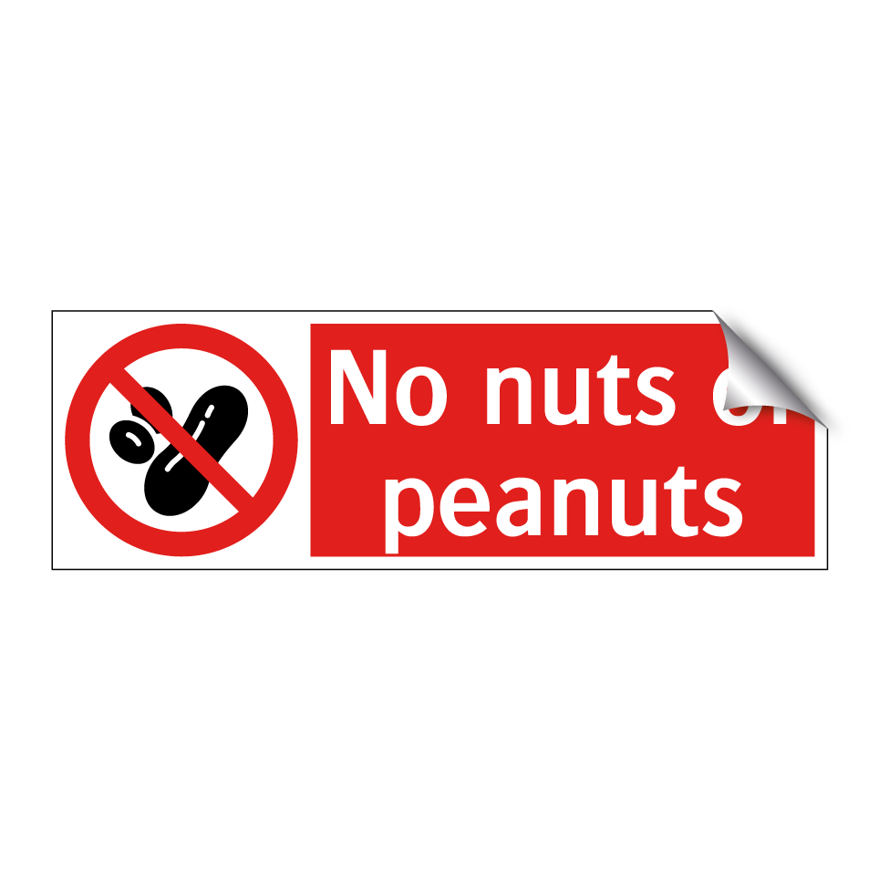 No nuts or peanuts