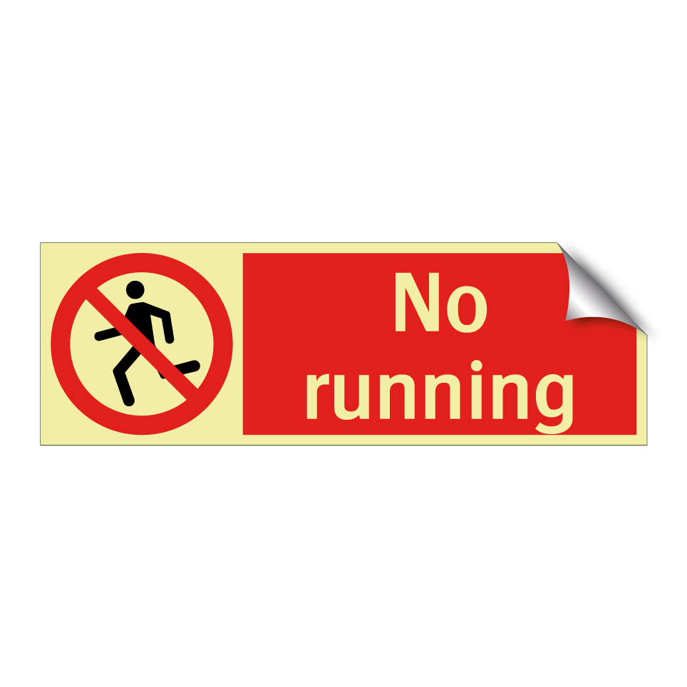 No running