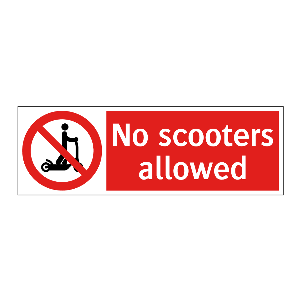 No scooters allowed
