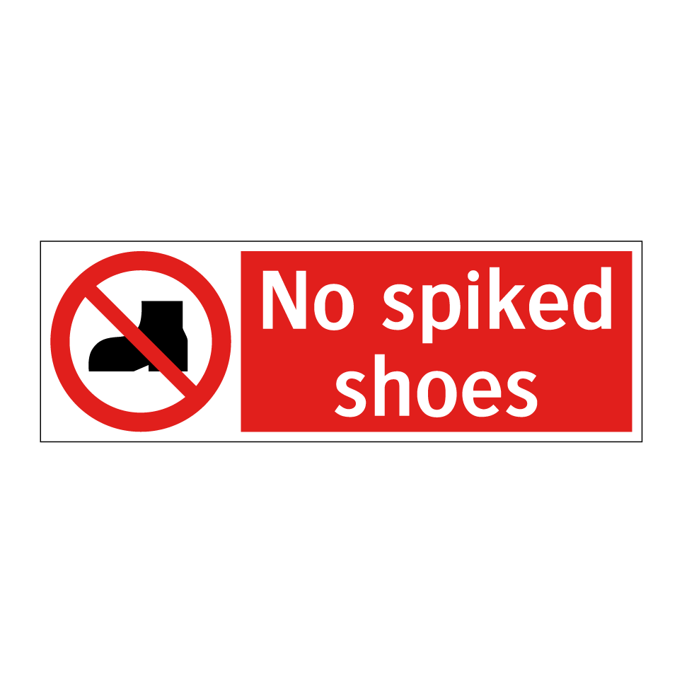 No spiked shoes