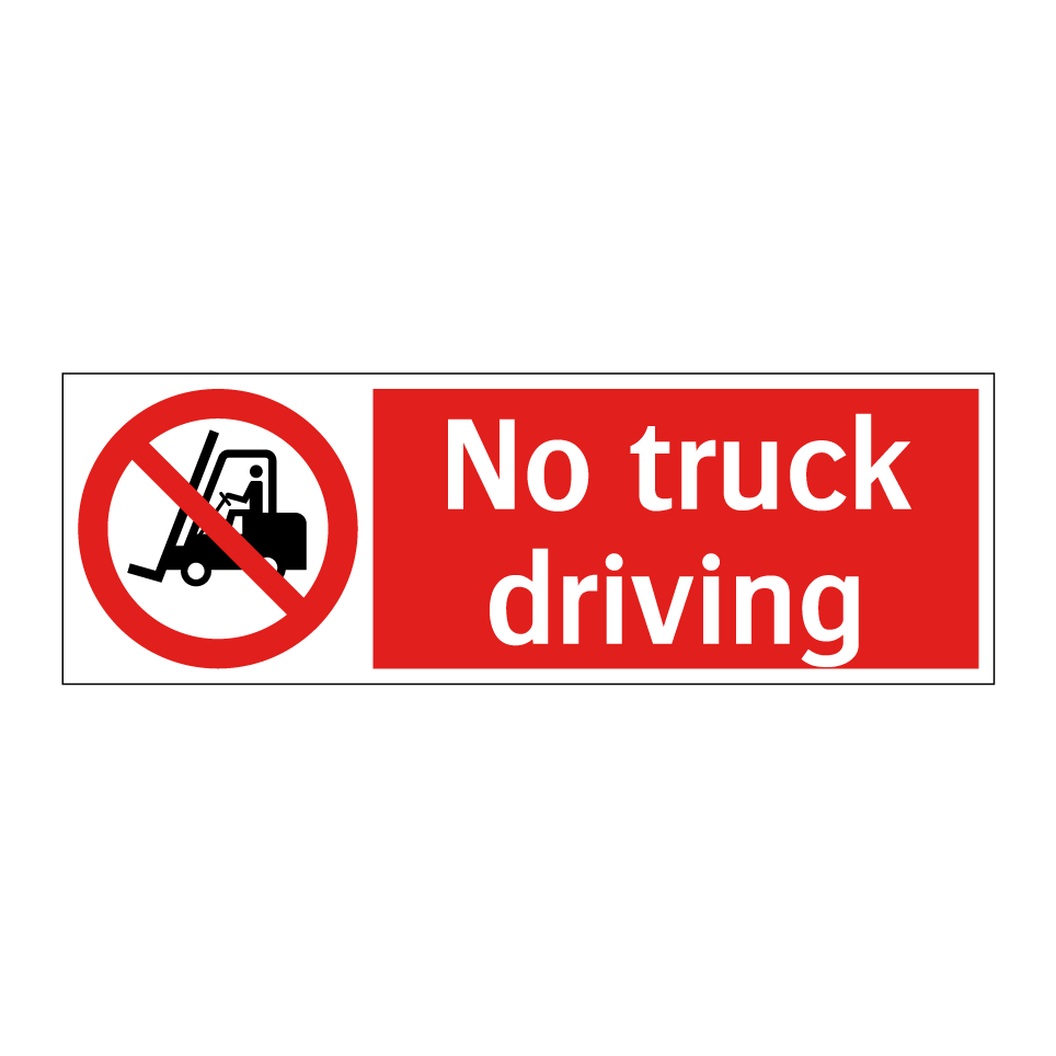 No truck driving