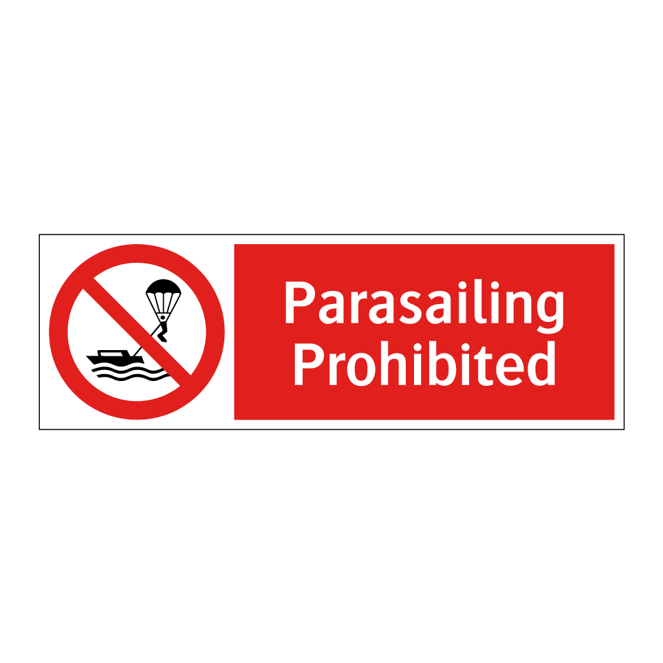 Parasailing Prohibited