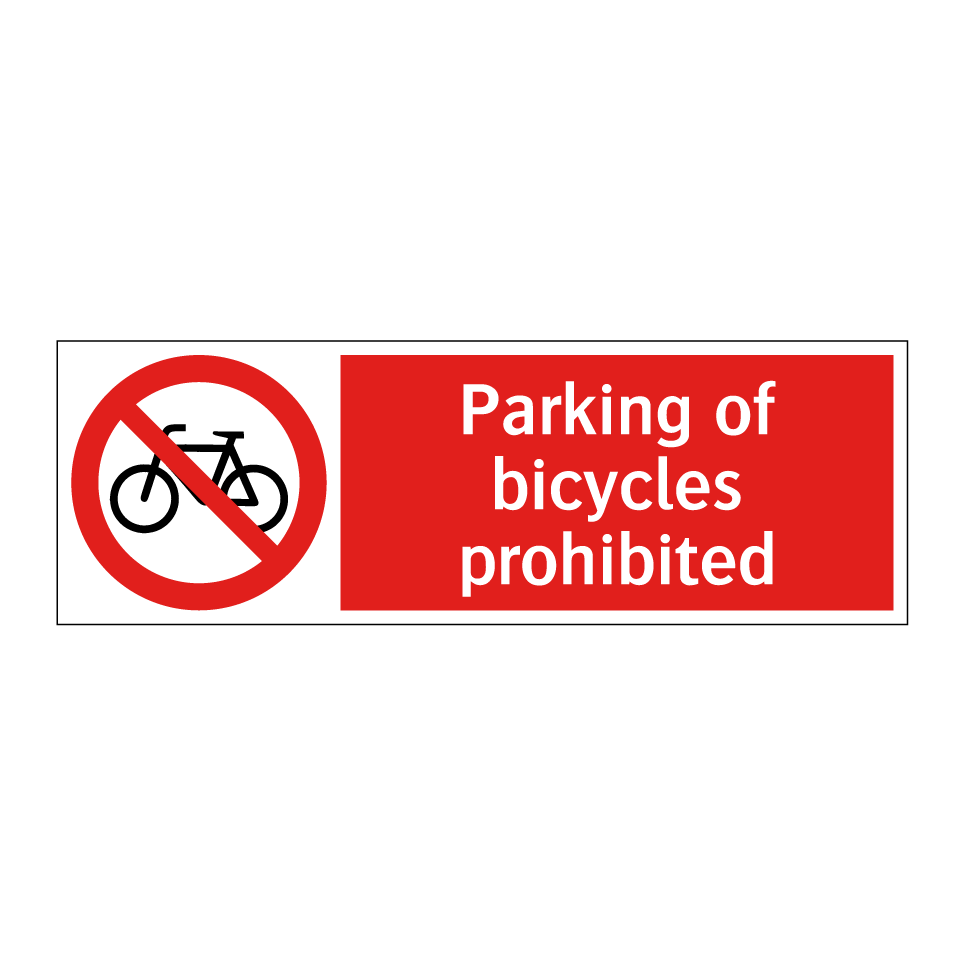 Parking of bicycles prohibited