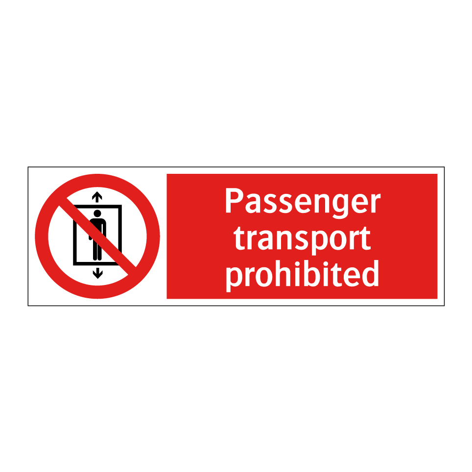 Passenger transport prohibited