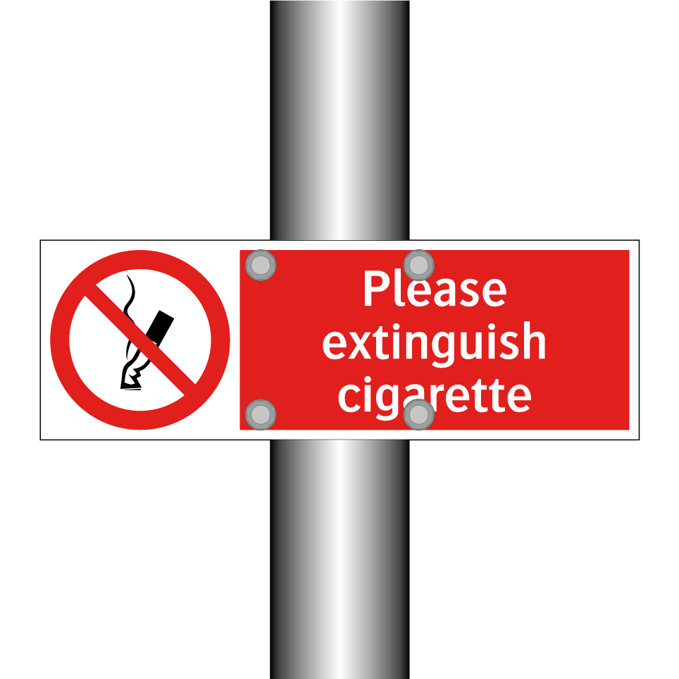 Please extinguish cigarette