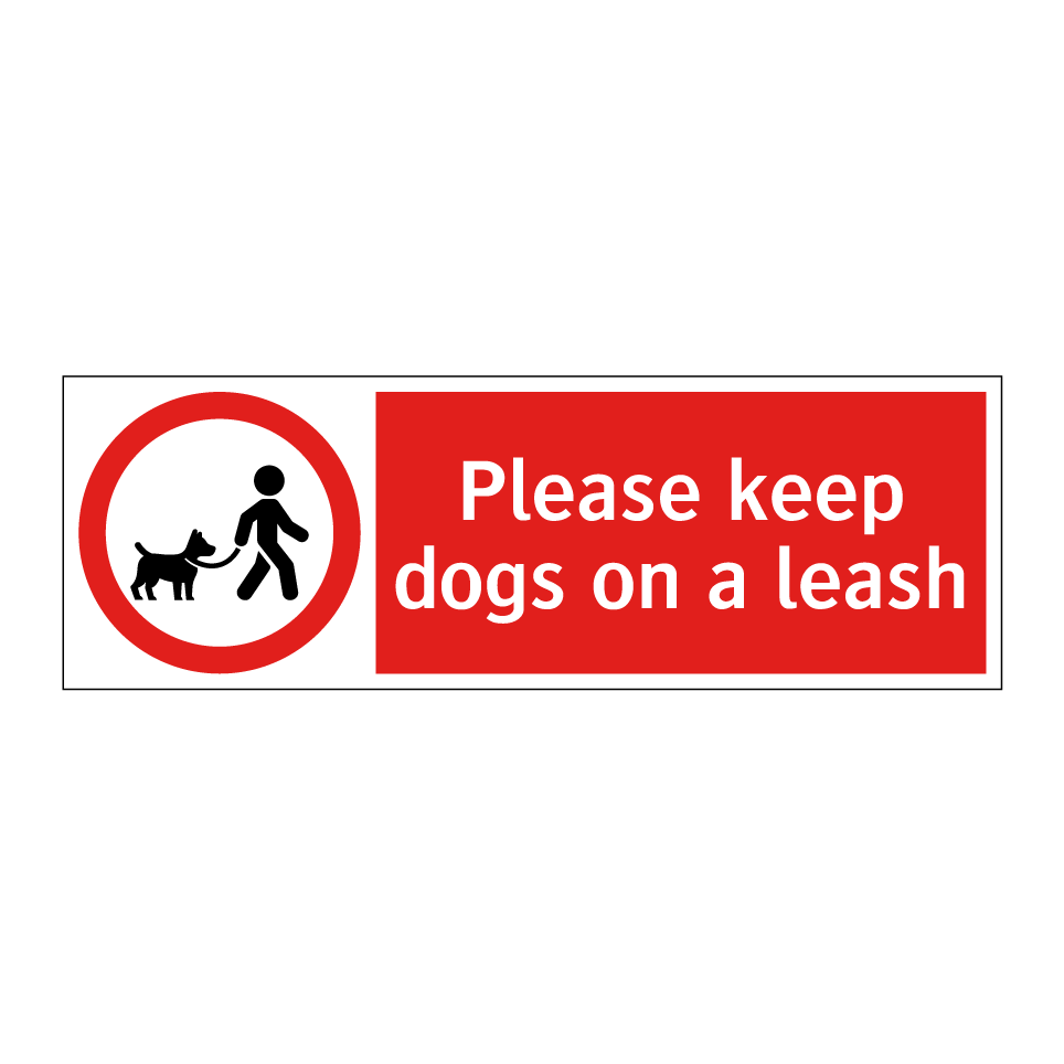 Please keep dogs on a leash