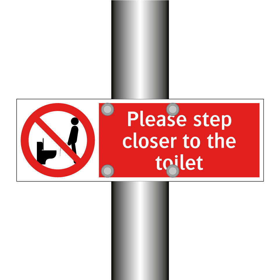 Please step closer to the toilet