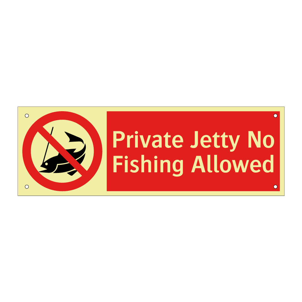 Private Jetty No Fishing Allowed