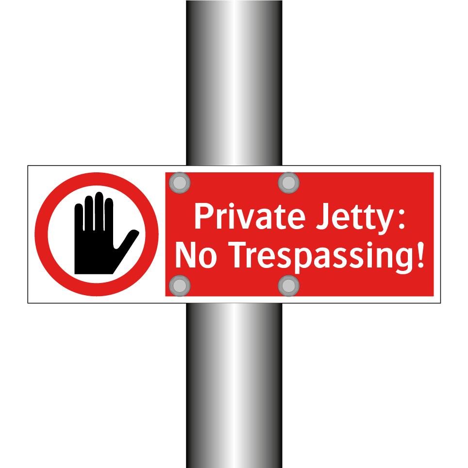 Private Jetty: No Trespassing!